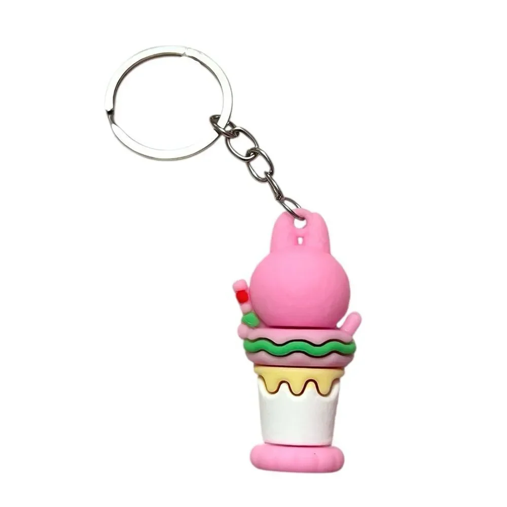 🤯5/$25🤯 Cute Pink Labubu On Ice Cream Keychain FLASH SALE